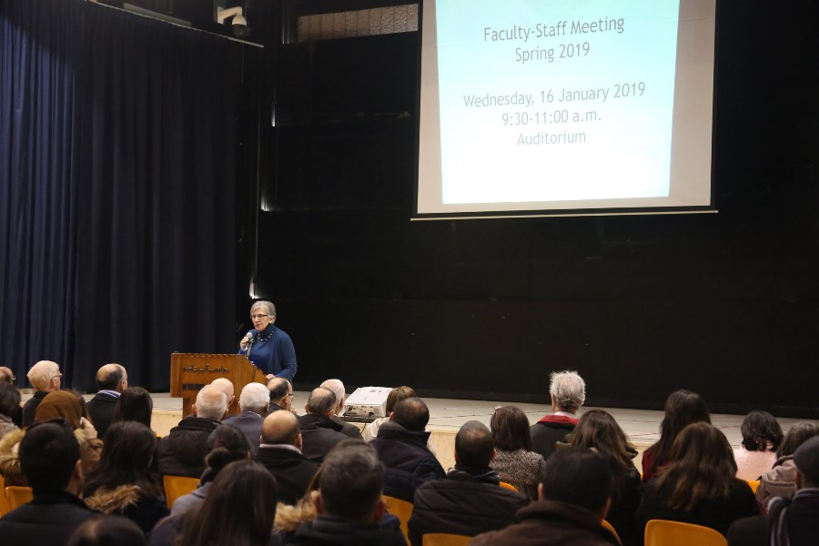 Spring 2019 Semester Begins with Faculty and Staff Meeting