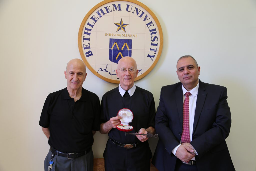 Keys Custodian of the Church of the Holy Sepulchre Visits Campus