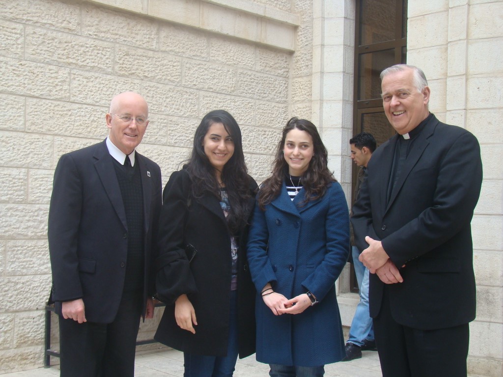 CNEWA President, Monsignor John Kozar Visits Bethlehem University