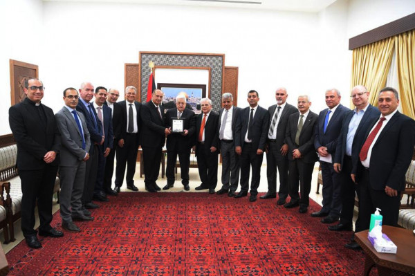 Executive Vice President Meets President Mahmoud Abbas