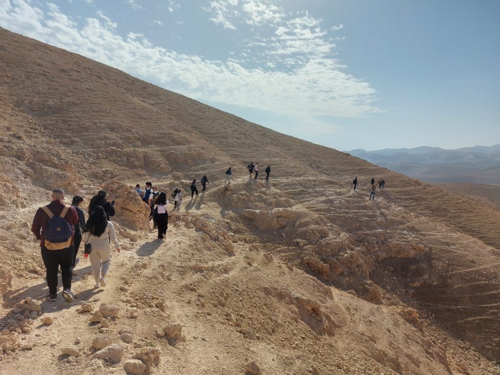 Students Go on Educational Hiking Trip Near Jericho