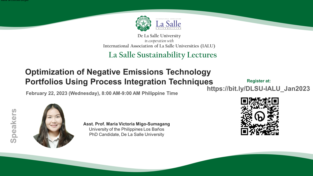 La Salle Sustainability Lecture Series: February 22