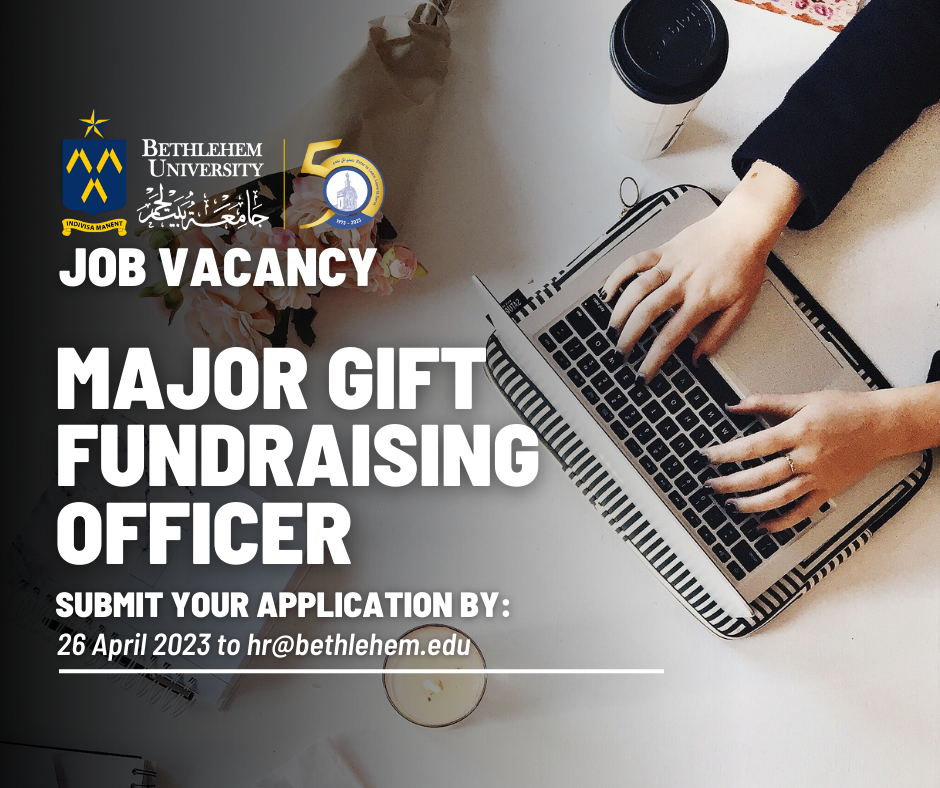 Job Vacancy: Major Gift Fundraising Officer
