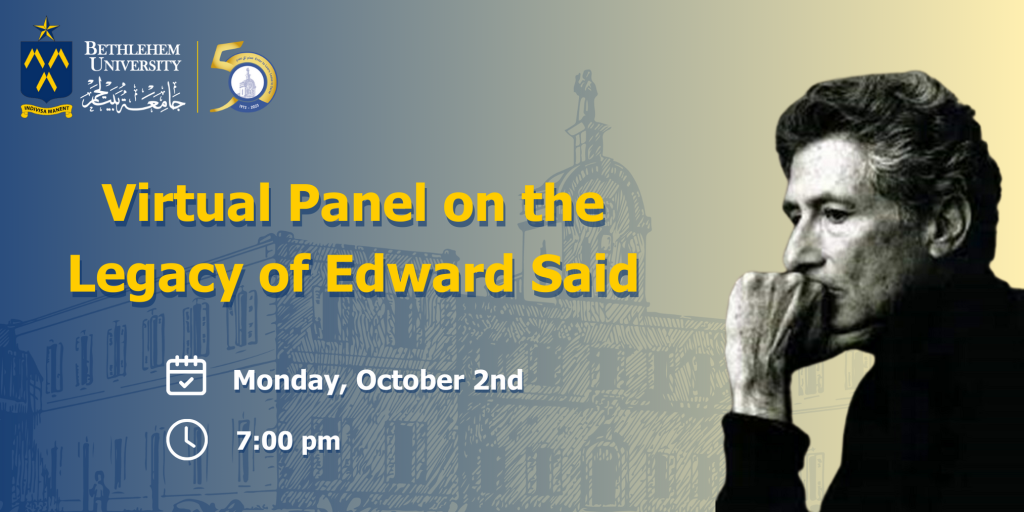Virtual Panel on the Legacy of Edward Said