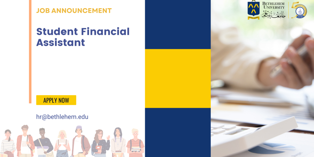 Vacancy Student Finance Assistant Bethlehem University