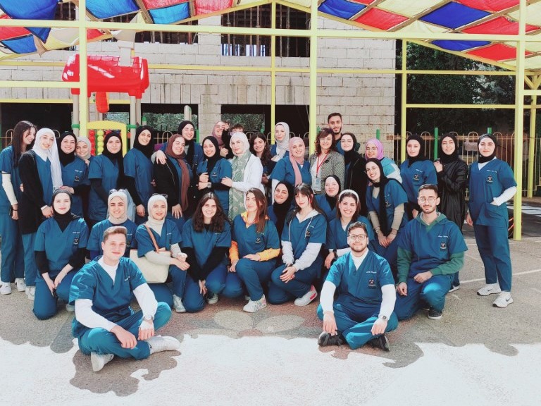 Occupational Therapy Students Organize Activity at Aida Camp