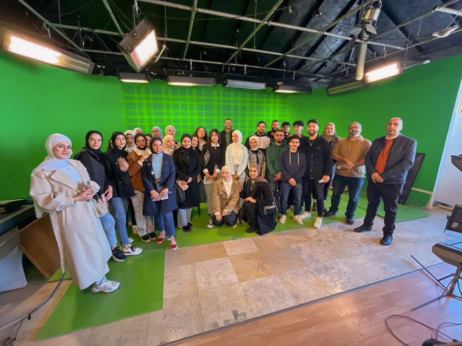 Interactive Media Students Visit Ma’an TV