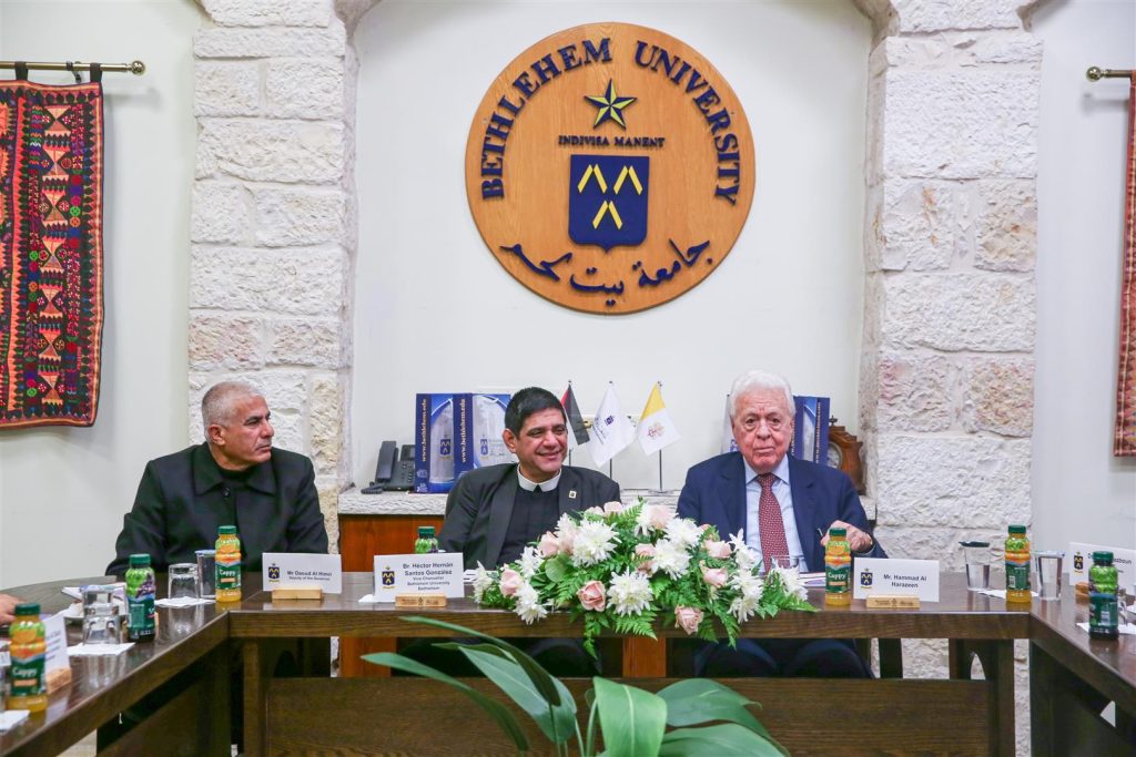Bethlehem University Welcomes Mr. Al Harazeen, Sign MoU