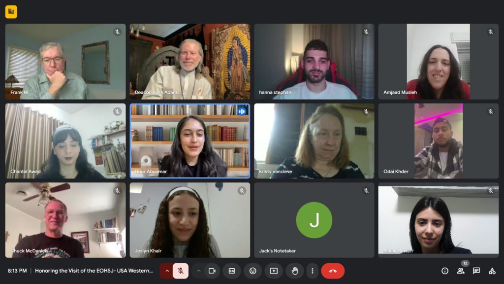 Virtual Connection Reunites Bethlehem University Students with EOHSJ