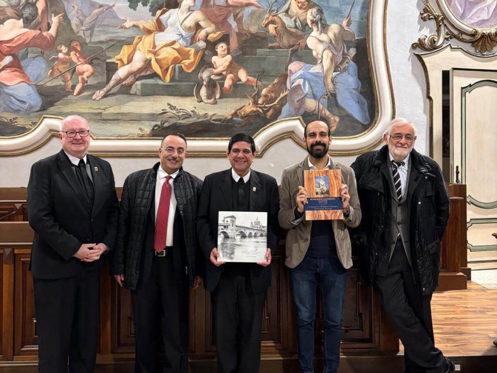 Bethlehem University Leadership Delegation Visits Pavia: A Symbolic Exchange of History